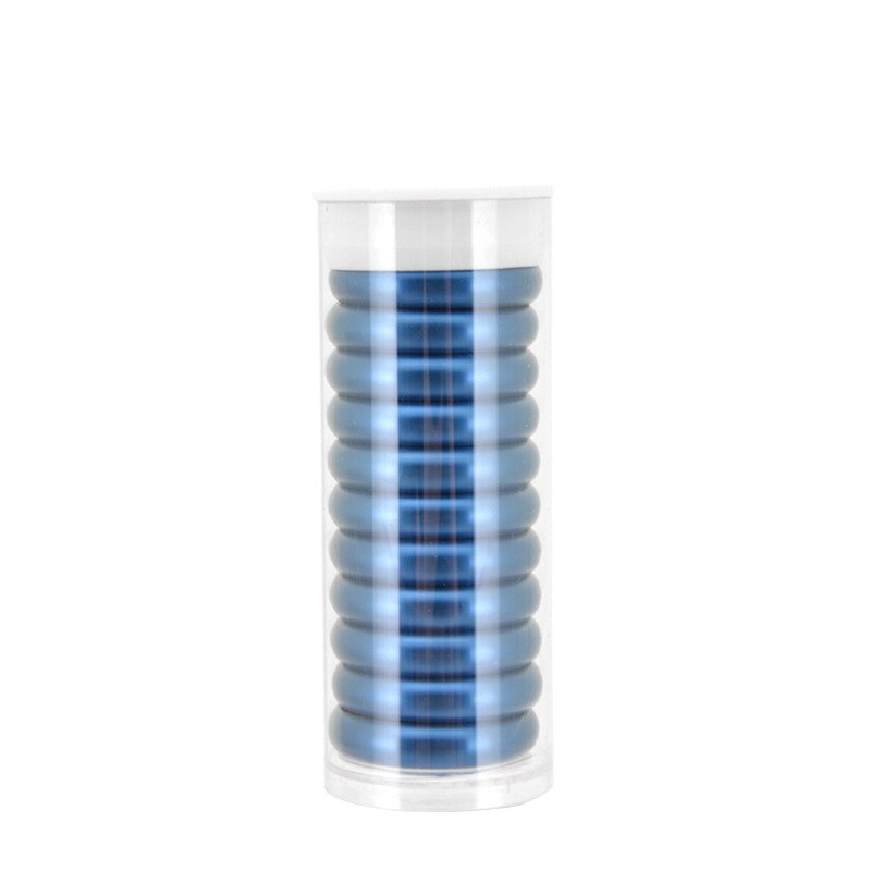 Anillas de Metal para encuadernación, anillas de 38mm con agujero De Seta para hojas sueltas, Accesorios para cuaderno, anillas de encuadernación, planificador de anillas de disco de Metal, 11 Uds.: Blue