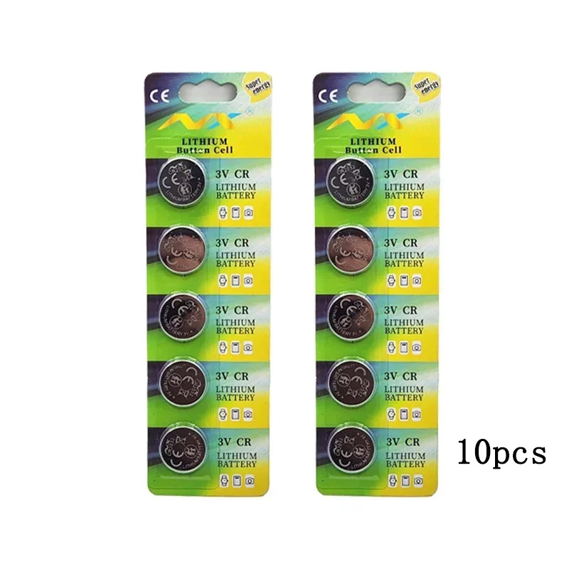1-60 pz. Batterie CR2032 al litio da 3V a bottone per telecomando auto, orologio, bilancia, scheda madre computer: Oro