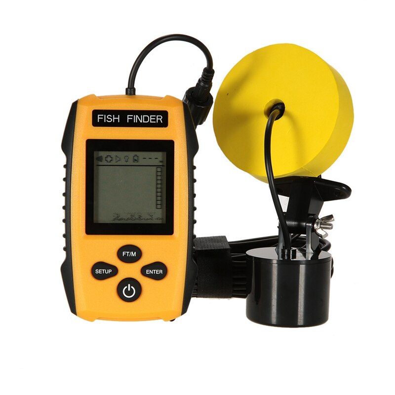 Sonar portátil buscador de peces pesca Kayak sonda pez buscador de profundidad eco Sounder equipo de pesca con pantalla LCD
