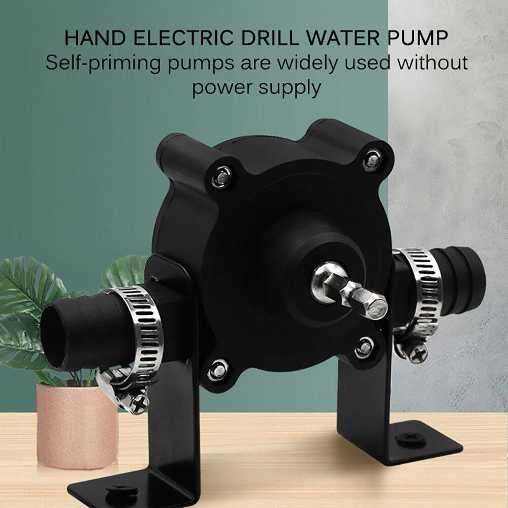 Oil Fluid Water Pump Portable Electric Drill Pump Self Priming Transfer Oil Fluid Water Pump Shank For Electric Drill