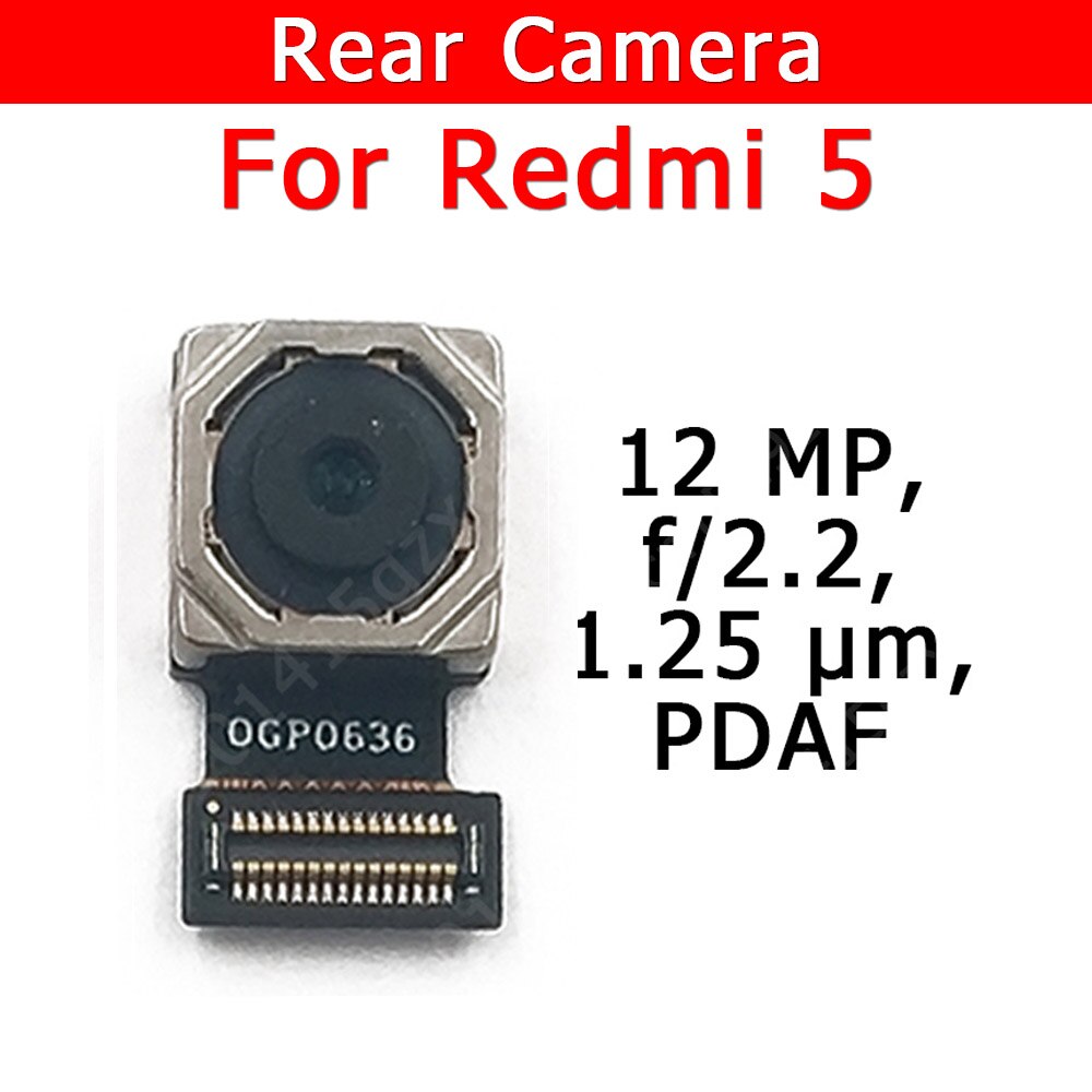 Macchina Fotografica originale Posteriore per Xiaomi Redmi 5 Redmi5 Posteriore Principale Grande Modulo Della Macchina Fotografica del Cavo Della Flessione di Ricambio pezzi di Ricambio