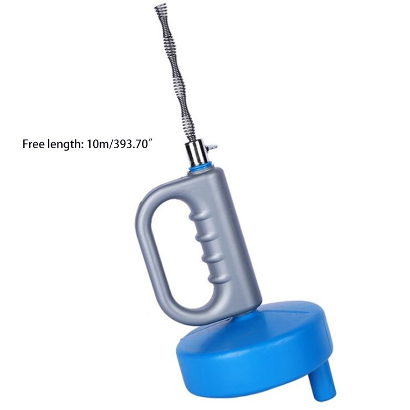 Carbon Steel Drain Auger Plumbing Snake Drain Auger Sink Auger Hair Clog Remover Heavy Duty Pipe Snake for Bathtub