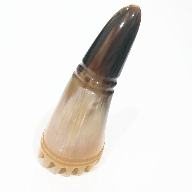 MC Yak corne peignes naturel Massage tête shampooing peigne coin pointu Acupoint Massage brosse cervicale vertèbre tête outil de coiffure
