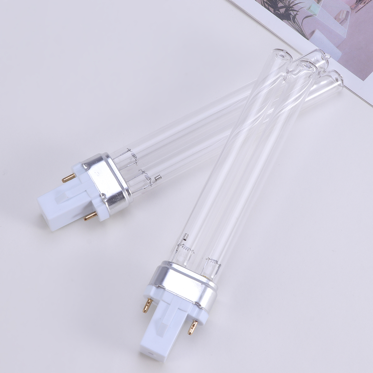 2 pièces 11W lampes ampoules UV pour aquarium (Base de lampe G23) stérilisateur uv lampe uv