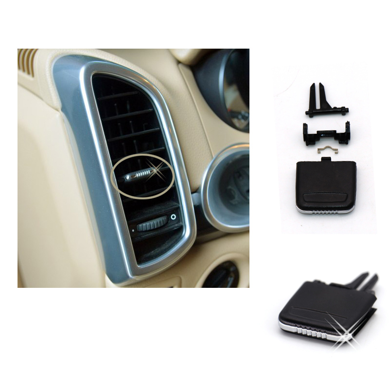 Air conditioning vent toggle piece outlet card pad clip repair bag wind direction adjustment plectrum knob For Porsche Cayenne