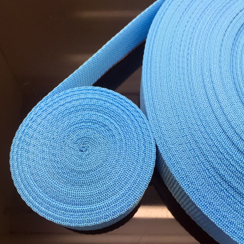 2yards/Lot 38MM PP Ribbon Strap Nylon Webbing Knapsack Strapping Bags Crafts DIY Dog Accessories: SkyBlue