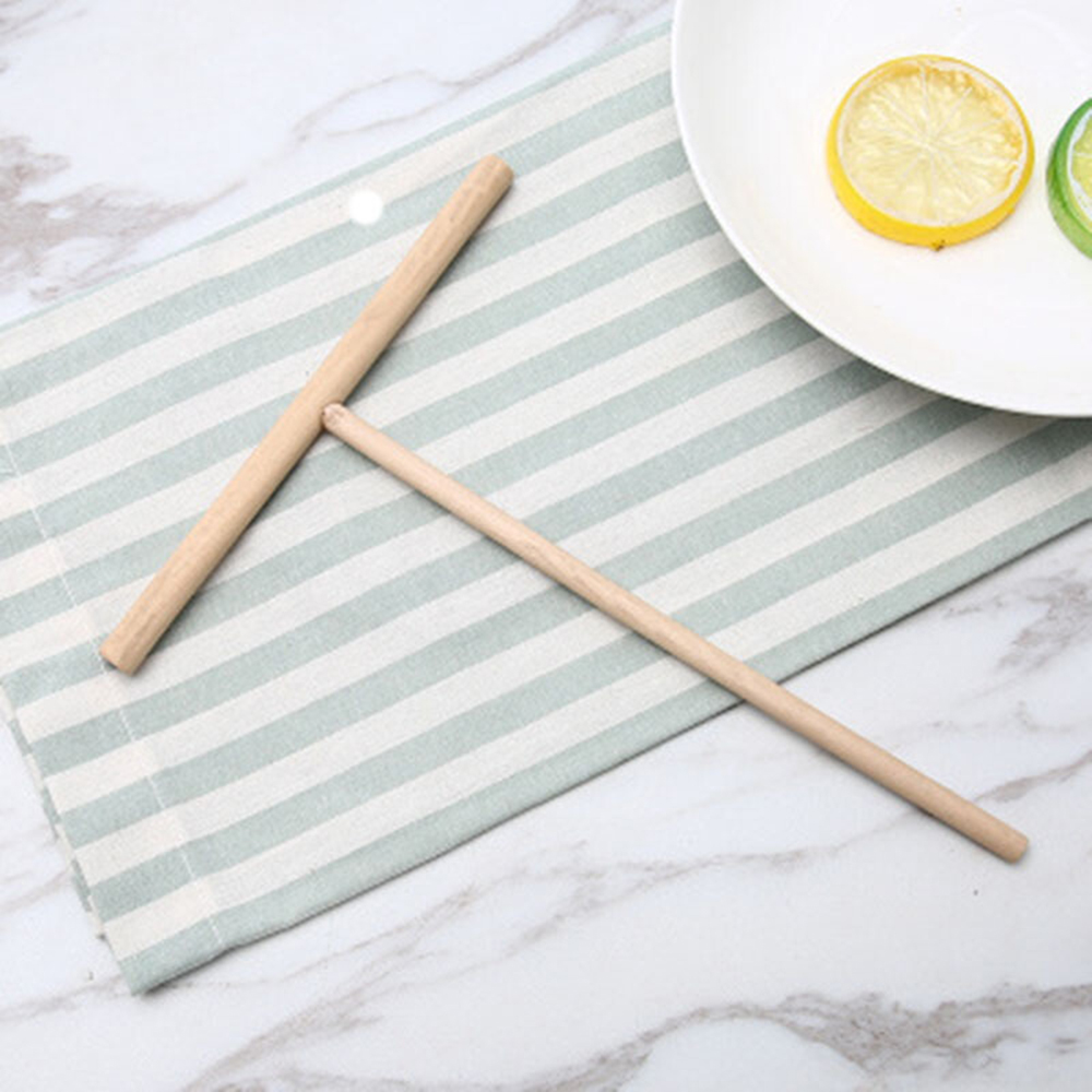 3-1 Uds. Crepera de madera en forma de T, esparcidor de masa para panqueques, utensilios de cocina para el hogar, suministros DIY para panqueques, restaurante y cantina