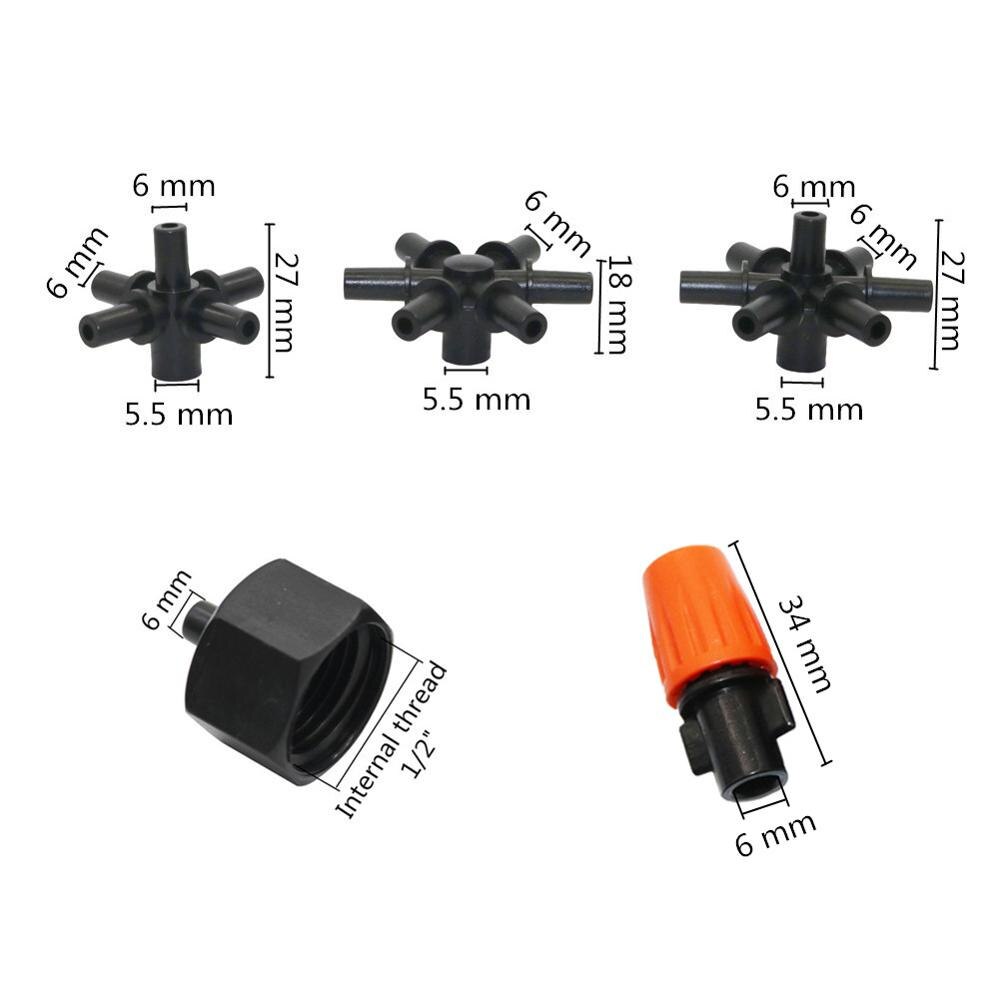 Buses de pulvérisation de brouillard multi-voies | Atomisation, arrosage, arrosage, jardin Irrigation, Agriculture, buses d'eau de refroidissement, 20 ensembles
