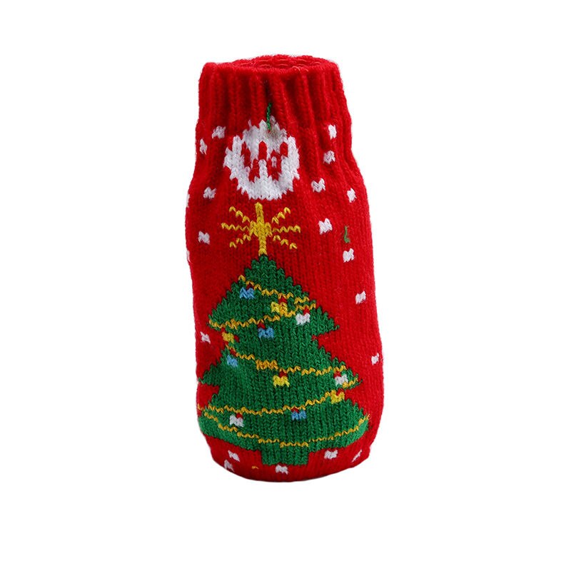 Merry Christmas Beer Bottle Set Tree Gingerbread Man Elk Snowflake Beer Bottle Beer Bottle Decoration Year Decoration