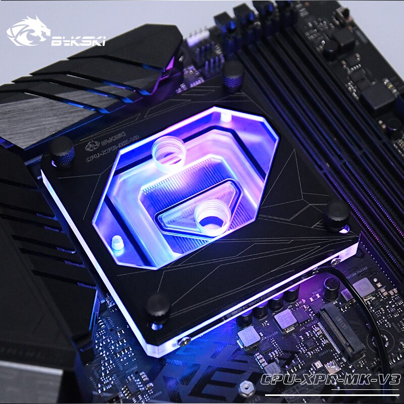 Bykski RGB Led CPU Water Cooling Block for Intel 115x 1200 CPU-XPR-MK-V3