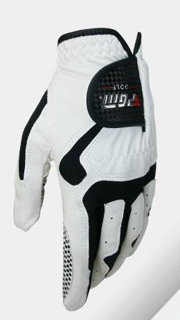 Men's Golf Glove Micro Fiber Soft Left Hand Anti-skidding Non slip particles Breathable Golf Glove: Left Hand White / 24
