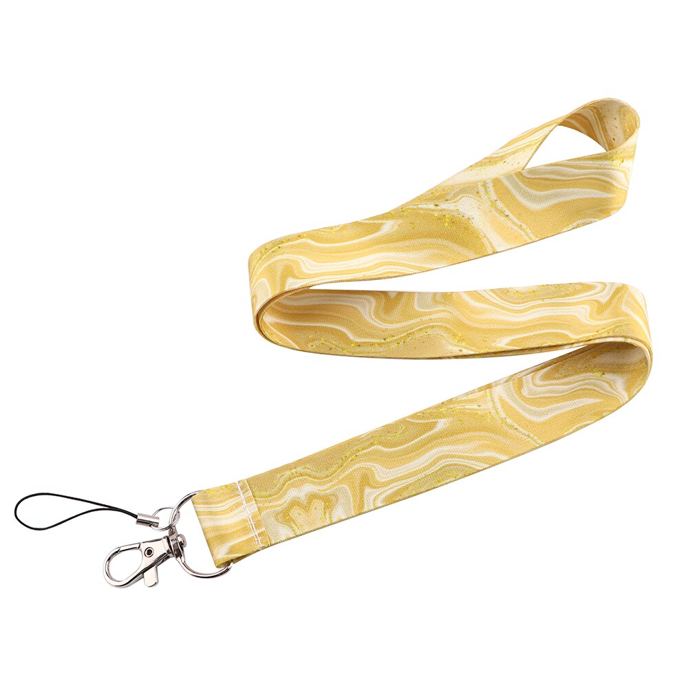CB1214 Marmer Patroon Neck Strap Lanyard Voor Sleutelhanger Id-kaart Telefoon Strap Touw Usb Badge Houder Diy Lariat Lanyard opknoping Touw: 4