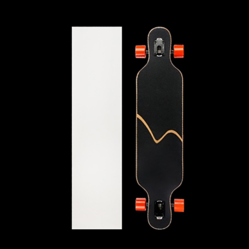126*26cm Longboard Sandpaper Clear Longboard Skate Scooter Sandpaper Sticker Skateboard Thickened Grip Tape 84cm*24cm: A2