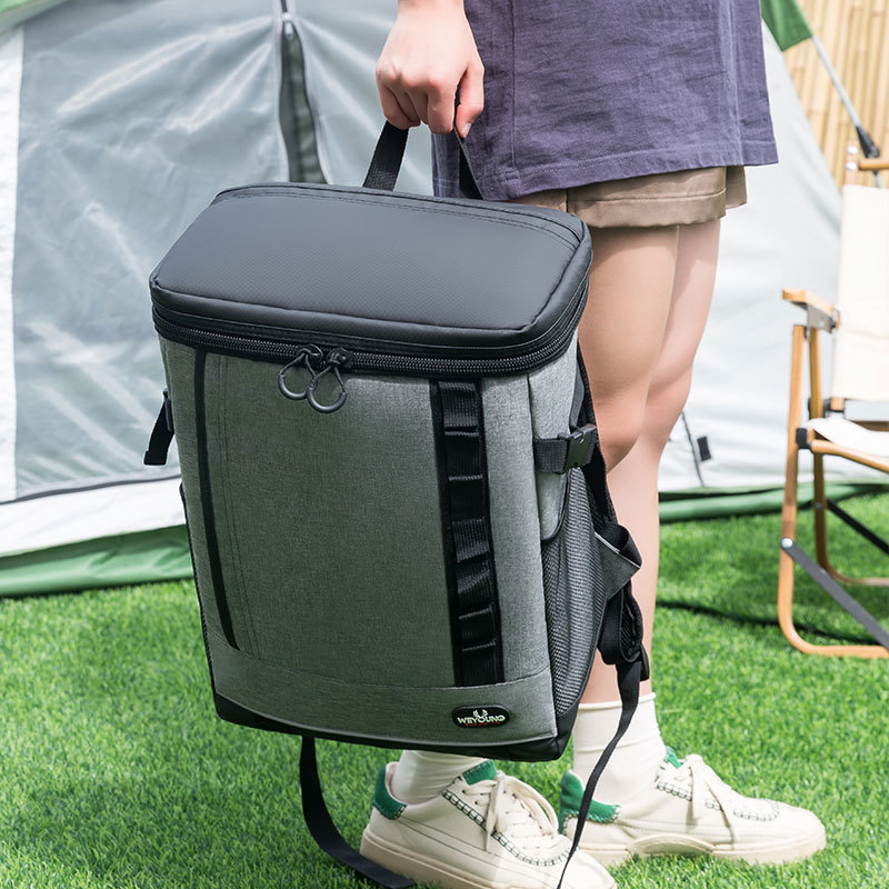 Lunchtas Thermische Rugzak Waterdichte Verdikte Koeltas Grote Capaciteit Camping Drink Koelkast Geïsoleerde Picknickdoos