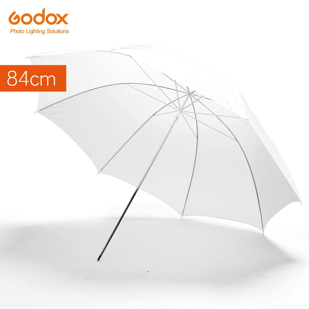Godox 33 "84Cm Witte Zachte Diffusor Studio Fotografie Doorschijnende Paraplu Voor Studio Flash Strobe Verlichting
