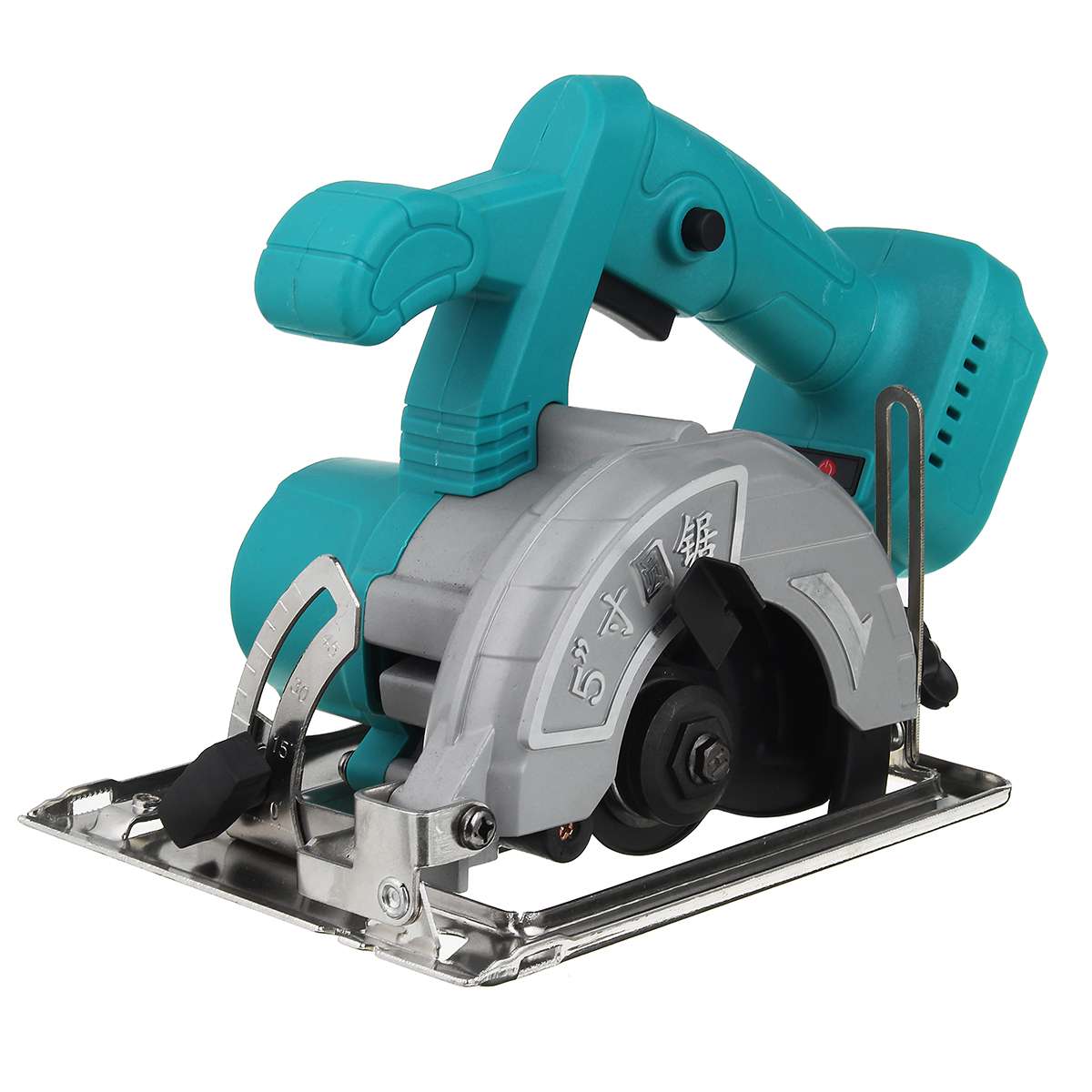 10800RPM Electric Circular Saw 0° to 45° Adjustable Power Tools Multifunction Cutting Machine For Makita 18V Battery 125mm: Green