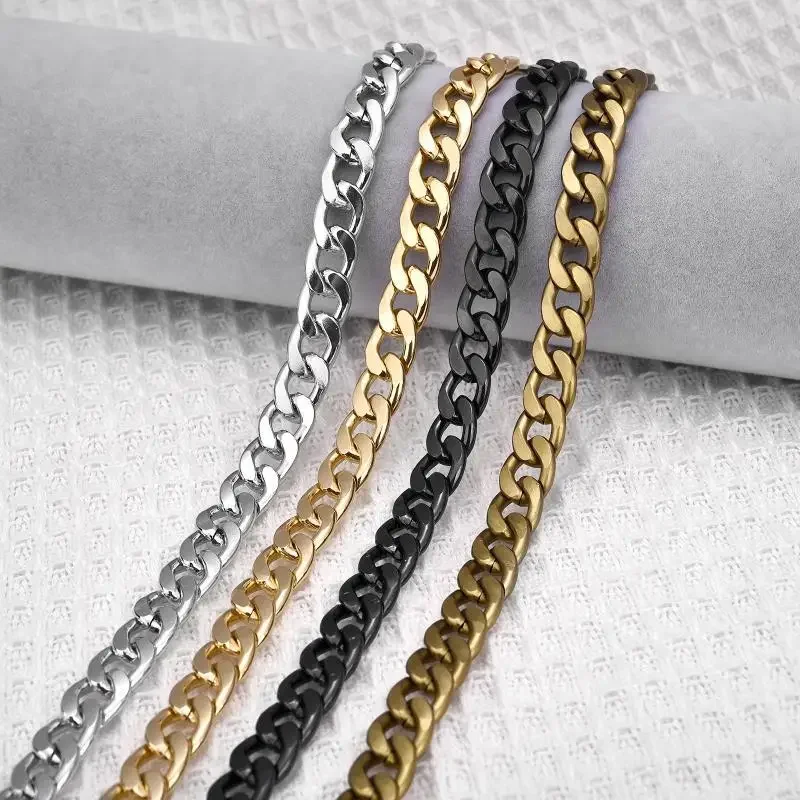 120/40cm Metal Aluminum Bag Chain Replacement Parts Accessories for Hand-Woven Shoulder Handbag DIY Handmade Detachable Straps