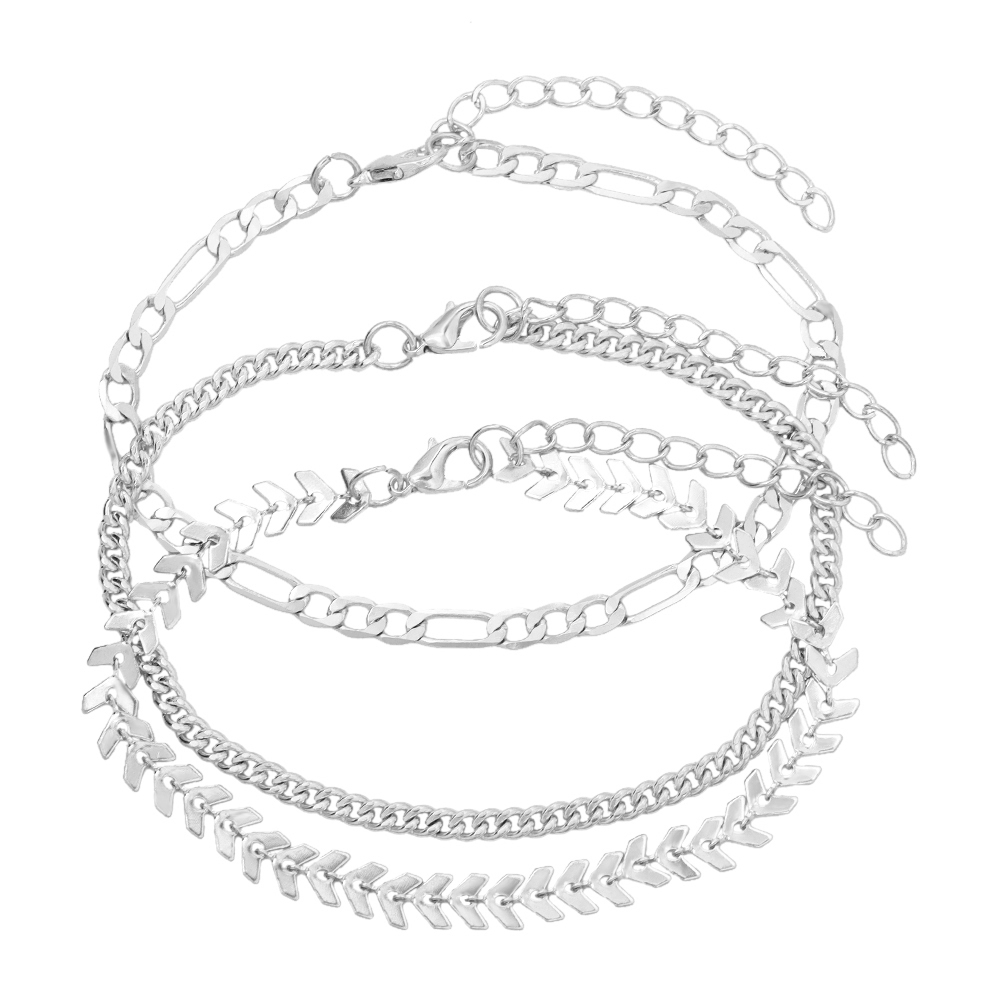 Flatfoosie Hip Hop Crystal Cross Hanger Enkelbanden Voor Vrouwen Golden Metal Link Voet Ketting Strand Sandalen Been Enkelband Sieraden: 008402SL