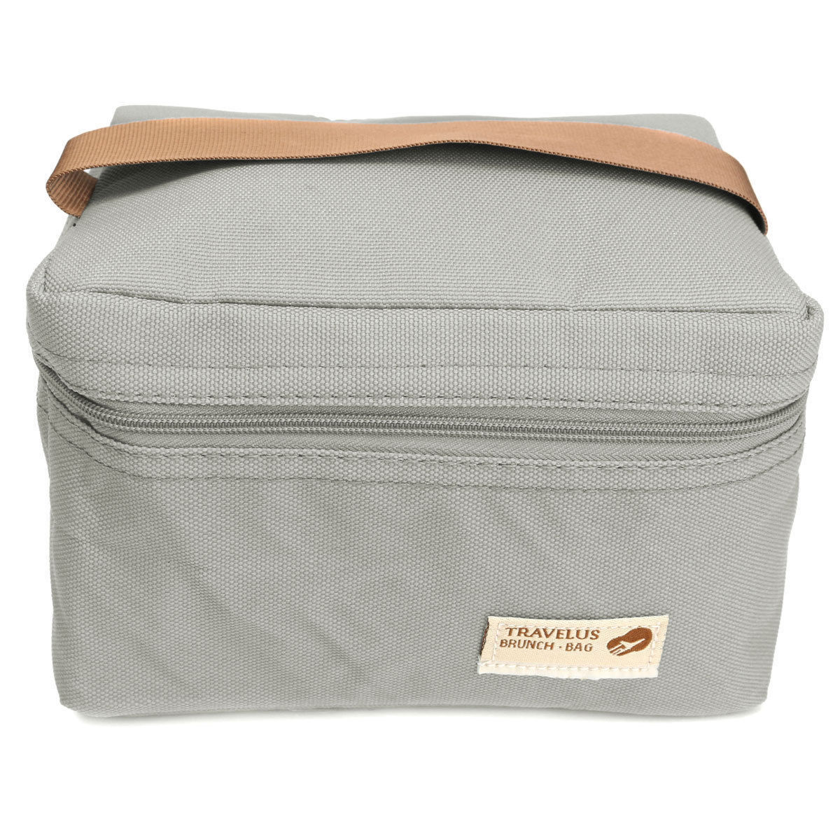 Bærbar termisk isoleret køligere madpakke opbevaringspose picnic rejse bære tote stor kapacitet antitryk hold varmen: Grå