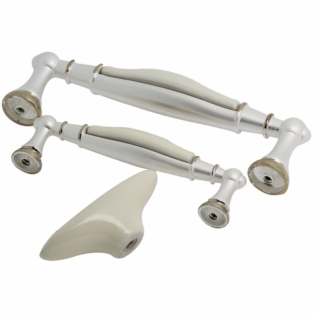 White Ceramic Knobs Drawer Handle Pulls Rose Flower Dresser Handle Kitchen Cabinet Pulls Door Knobs Furniture Hardware
