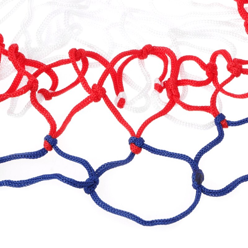 Universal 5mm Red White Blue Basketball Net Nylon Hoop Goal Rim Mesh 2022