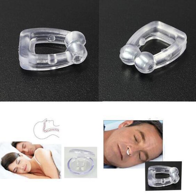 Comprar Tapón de ronquido antironquidos, dispositivo para dormir con Clip  nasal de silicona, 1/2/4 Uds.