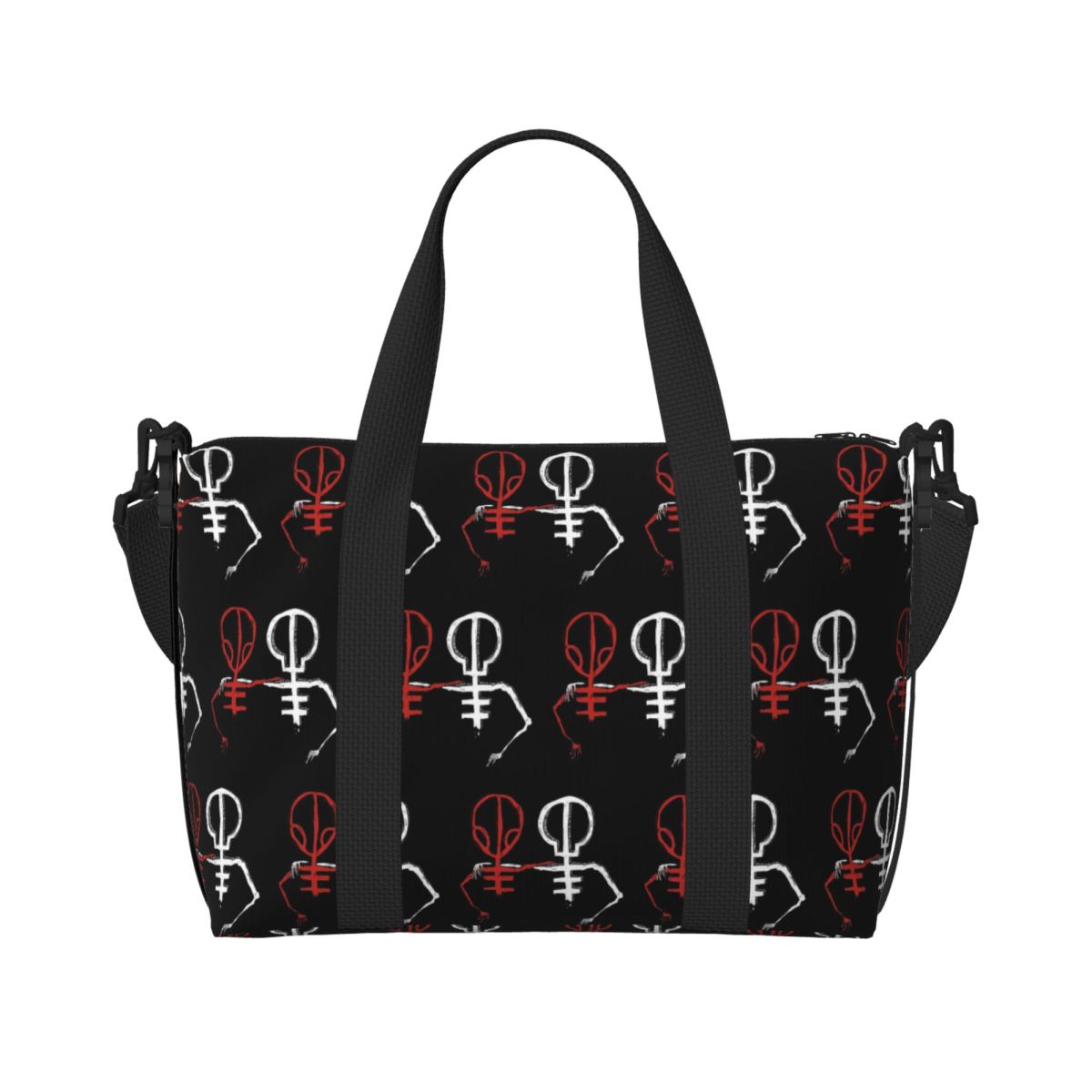 Sac fourre-tout personnalisé T-Twentys One P-Pilots Circle pour femmes, sacs de voyage de grande capacité pour plage et gymnastique: Ivoire