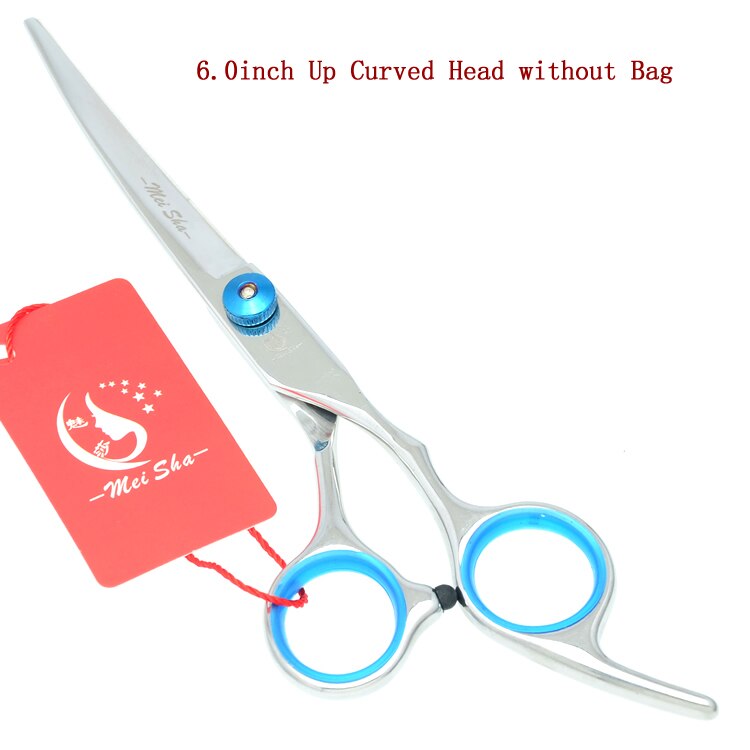 6" Stainless Steel Pet Grooming Scissors Shape Blade Dog Cutting Hair Clipper Puppy Groomer Up Curved/Down Curved Shears B0003A: B0002A-05-60