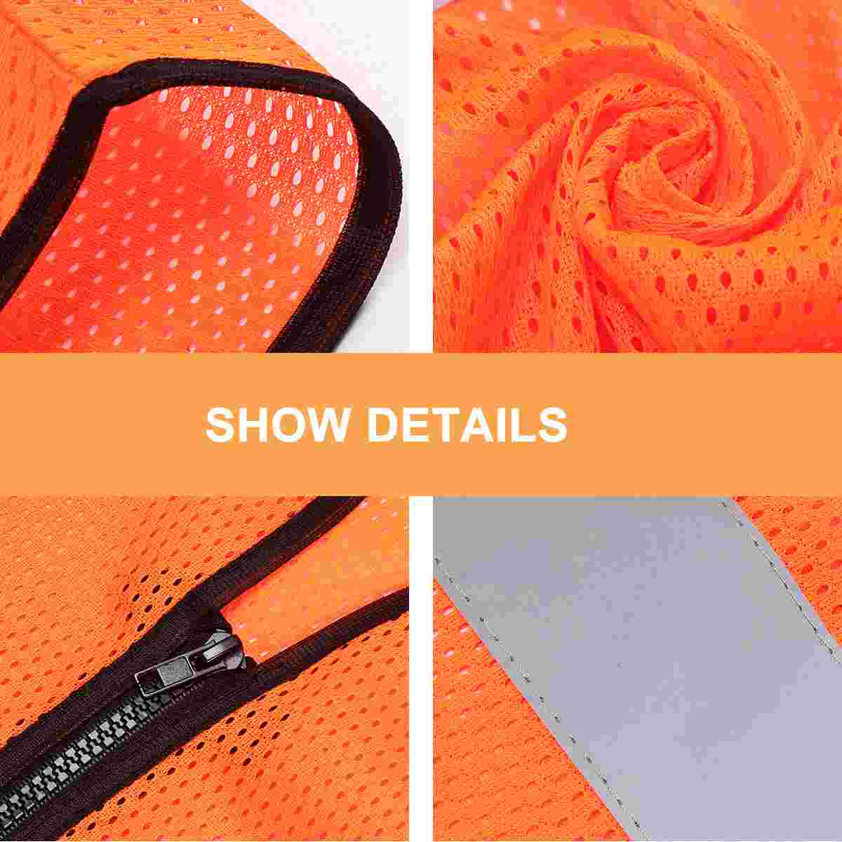 6Stck Atmungsaktive Komfortable Reißverschluss Weste Radfahren Weste für Reiten Radfahren Joggen gehen