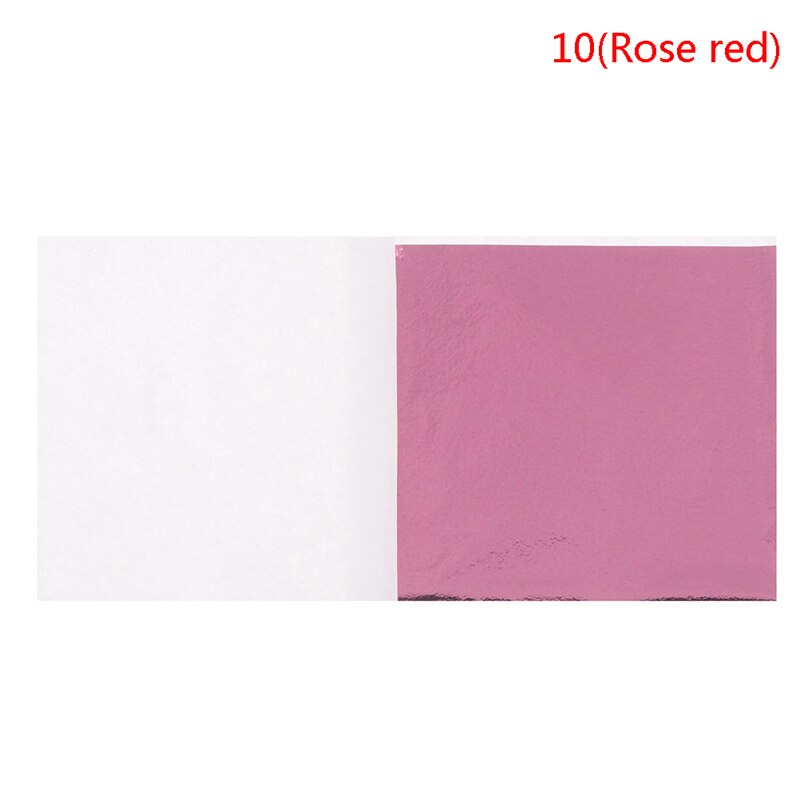 100 ark folie blad papper imitation guld silver koppar blad förgyllning hantverk diy: A10