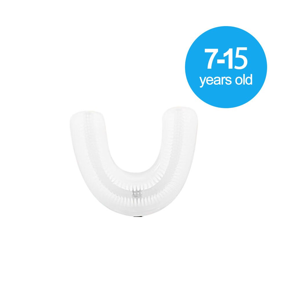 Smart U-Shaped Electric Toothbrush Kids Silicon Automatic Ultrasonic Teeth Tooth Brush Cartoon Pattern Children 360 Degrees Home: Uxingyashuatou7-15
