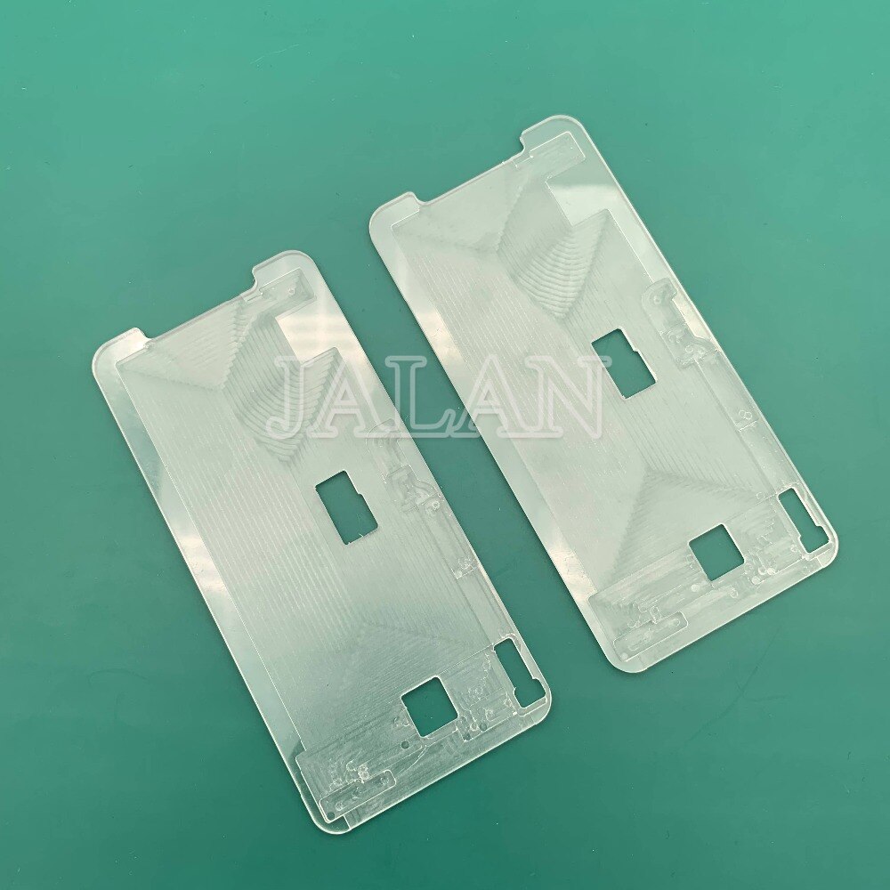 1 stk ymj form ubøjet flex plastik pary til iphone 7 8 x xs xs-max xr lcd display skærm ubøjet flex laminering renselim