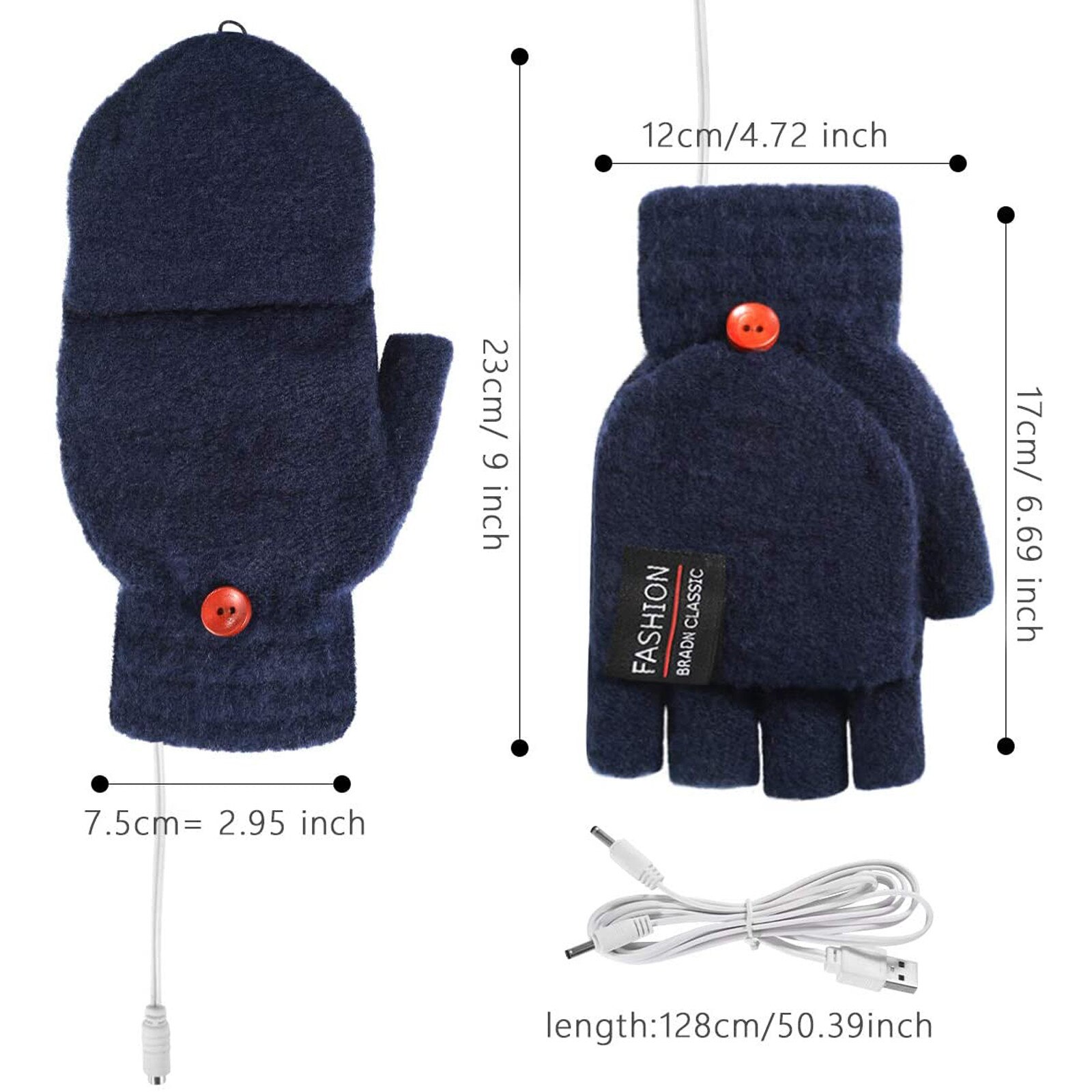 Перчатки Laptop Frauen Männer Usb Erhitzt Handschuh Full & half Finger Winter Radfahren Handschuhe Warme Stricken Hand Handschuhe Перчатки Мужские @ 40