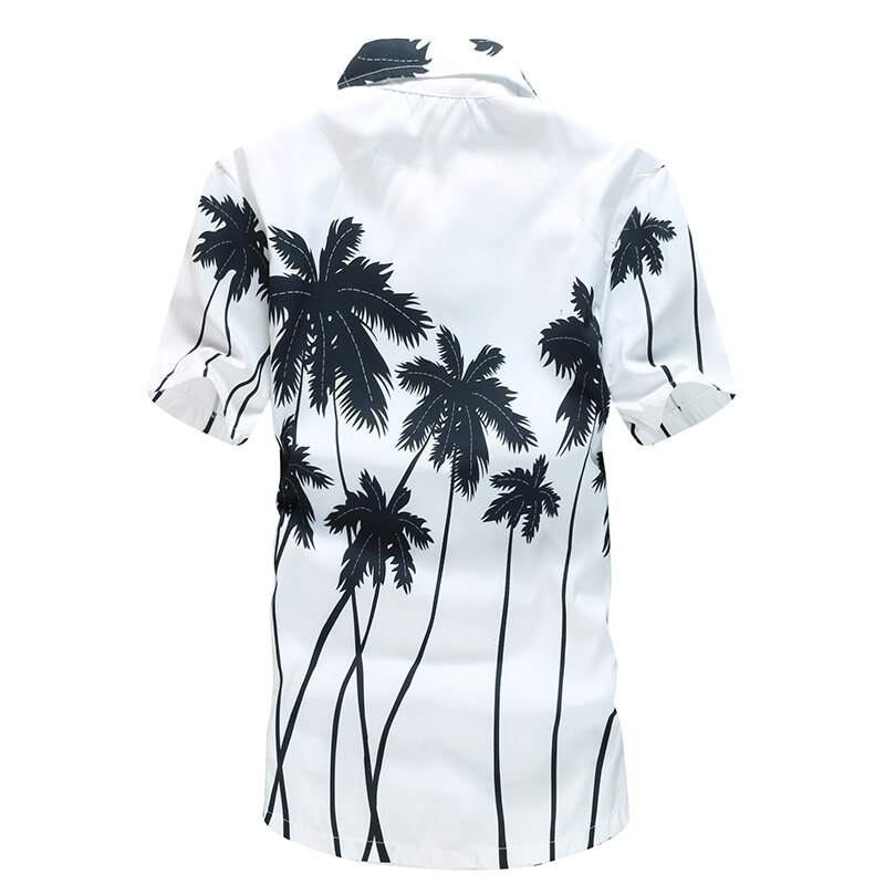 Camisa hawaiana informal de verano para hombre, camisas de playa estampadas de lujo, camisas de manga corta holgadas Hawaianas, Camisa Masculina de talla grande 5XL