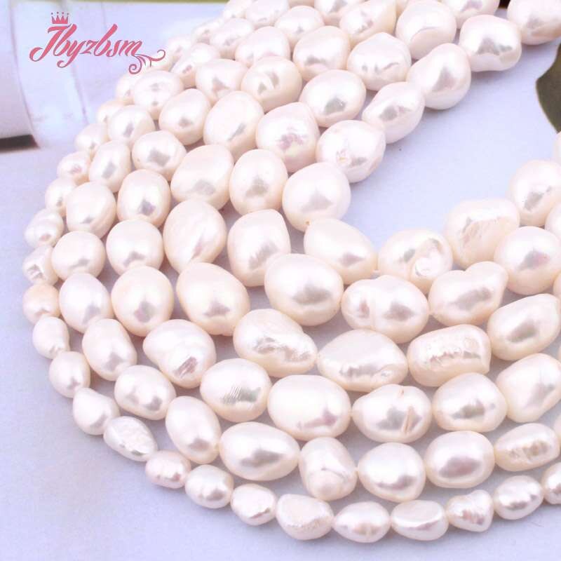 5-7/8-9/9-10/10-11mm White Potato Freshwater Pearl Loose Natural Stone Beads For Women DIY Jewelry Making Necklace Bracelet 15"