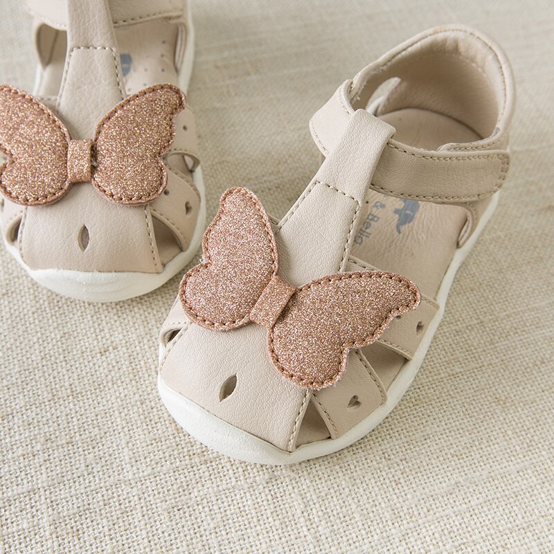 Db12880 dave bella baby pige sommer sandaler khakisandals mærke sko baby sandaler