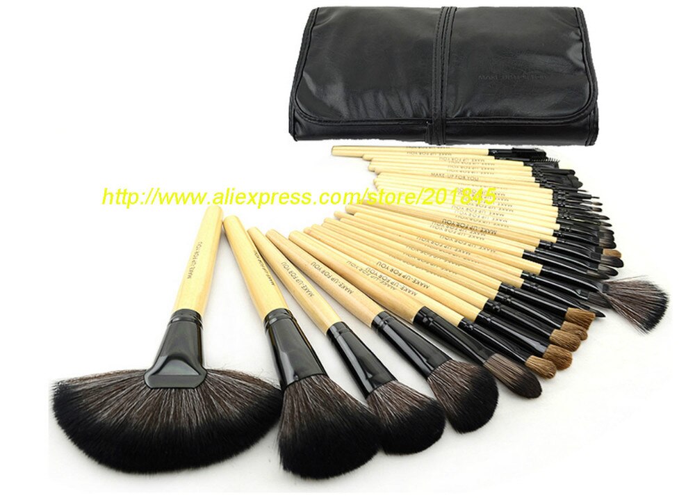 32 stk/sett makeup børste makeup penner sett blush eyeliner børster ansikts makeup verktøy for kosmetologer og skjønnhetselskere