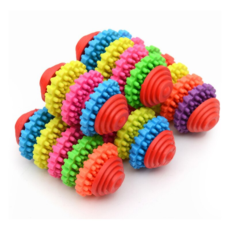 5 Stijlen Gear Vorm Hond Spelen Speelgoed Kleurrijke Hond Speelgoed Puppy Hond Dental Tandjes Gezonde Bite Chew Speelgoed Huisdier hond Product Speelgoed