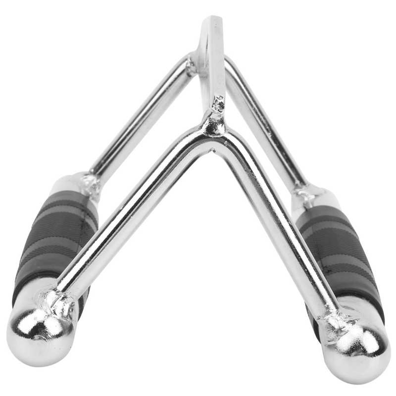 Non-slip Gym V Handle Cable Attachment Rowing Machine V-Bar Biceps Triceps Back Muscle Chinning Bar Trainer Fitness Equipment