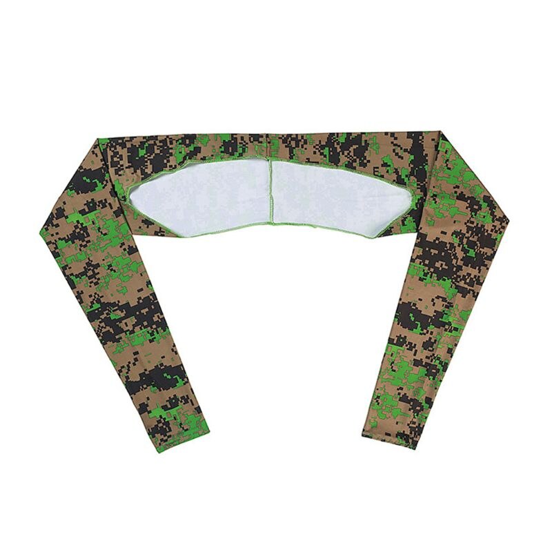 Kvinder sommer anti-uv køle sjal arm ærmer golf ridning udendørs is silke solbeskyttelseshandsker wrap med tommelfingerhul: C