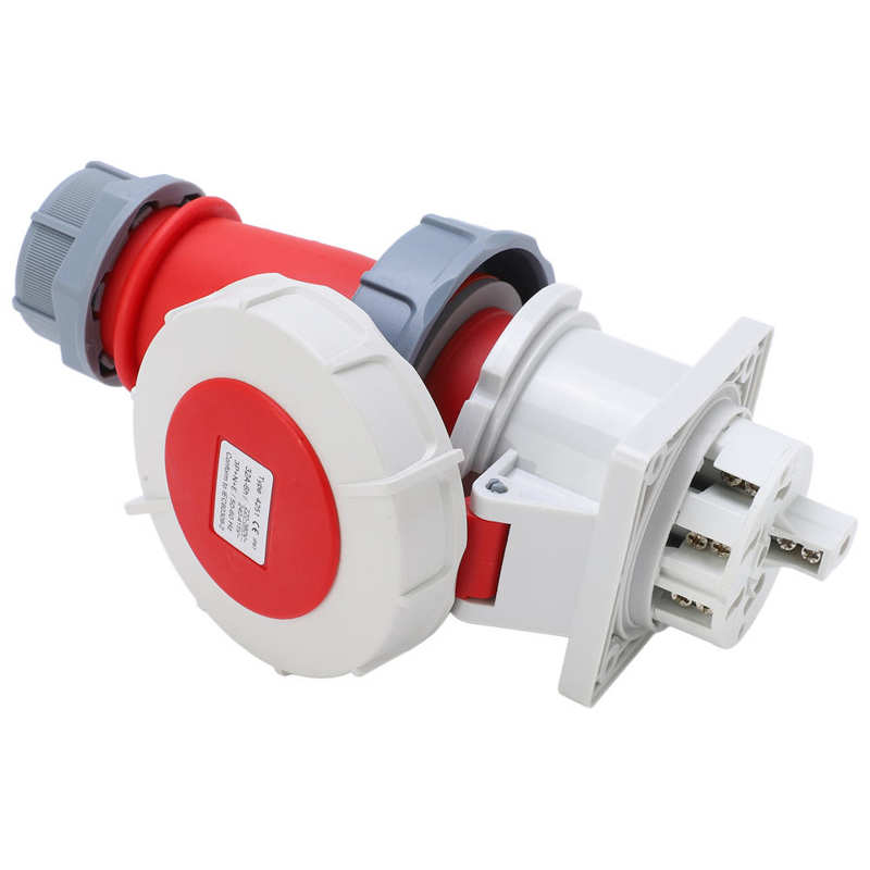 Female Male Plug Socket Wear Resistance Industrial Plug Socket for Indoor Outdoor Camping Use