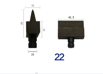 1pcs Hydraulic Cutter head SC-12 SC-16 SC-20 SC-22 SC-25 Hydraulic steel shear special head disconnection clamp blade: SC-22