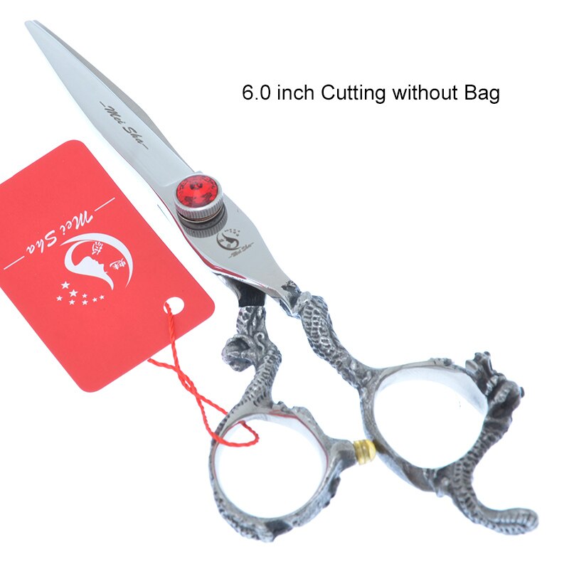 Top huisdierverzorgingsschaar 6.0 " 7.0 " hondenknipschaar dieren uitdunnen trimmen tesoura japan 440c dierentondeuses  a0164a: A0163a-03-60