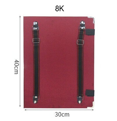 A3 Drawing Board Sketch Large Waterproof Drawing Tablet 6K Backpack Clipboard Sketch Painting Pad Tools Art Supplies for artist: 8K RED