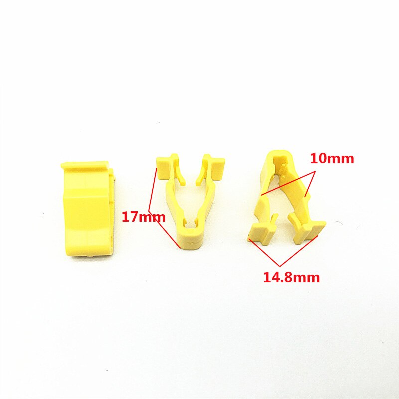 10Pcs Wheel Arch Snap Fit Trim Clip 90601-SMG-003 Voor Honda Civic Crv Hrv Geel Nylon Auto Fastener