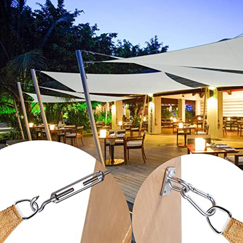 M6 Awning Attachment Sun Shade Sail Stainless Steel Hardware Kit for Garden Sun Shade Sail Fixing Accessories