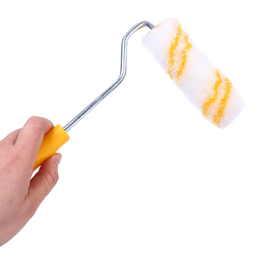 Pack of 10Pcs Mini Foam Paint Roller Sleeves Painting Decor Handle Sponge Roller