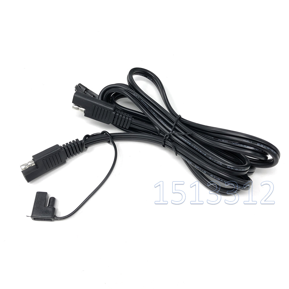 12V Sae Sae Connector Plug 180Cm Quick Disconnect Harnas Voor Motorfiets Automotive Sae Power Verlengkabel 18 awg Stofkap