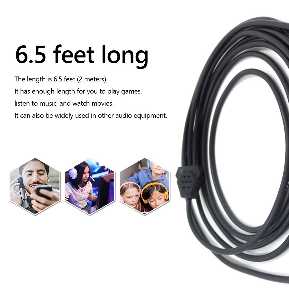 1 to 3 Splitter Cable Gaming Earphone Headset Headphone Audio Cable Adapter for SteelSeries Arctis 3/5/7/Pro Accessories