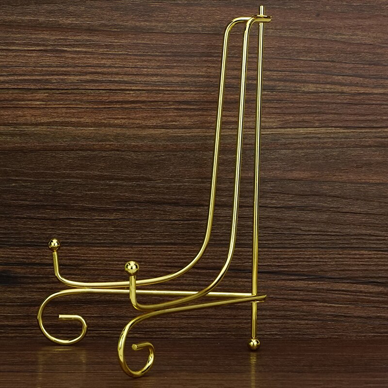 Iron Display Stand Gold Ijzeren Ezel Plaat Display Photo Holder Stand, Displays Foto Frames, Kookboeken, Decoratieve Platen